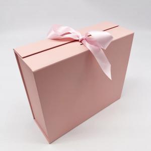 Custom Size Recyclable Pink Gift Packaging Shoes Clothes Hard Rigid Magnet Box Folding Paper Packaging Boxes With Logo