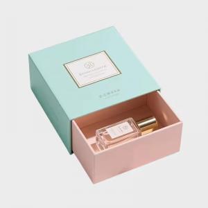 Custom Luxury Perfume Box | Rigid Cosmetic Packaging | Drawer Gift Box with Foam Insert